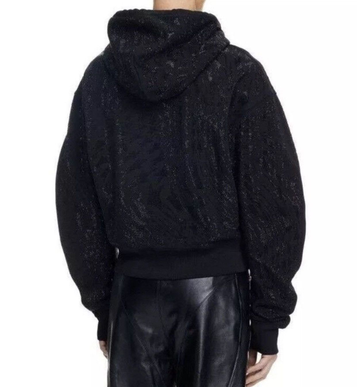 Mugler Mugler x H&M Black Rhinestone Embellished Hoodie Size S Size US S / EU 44-46 / 1 - 3 Thumbnail