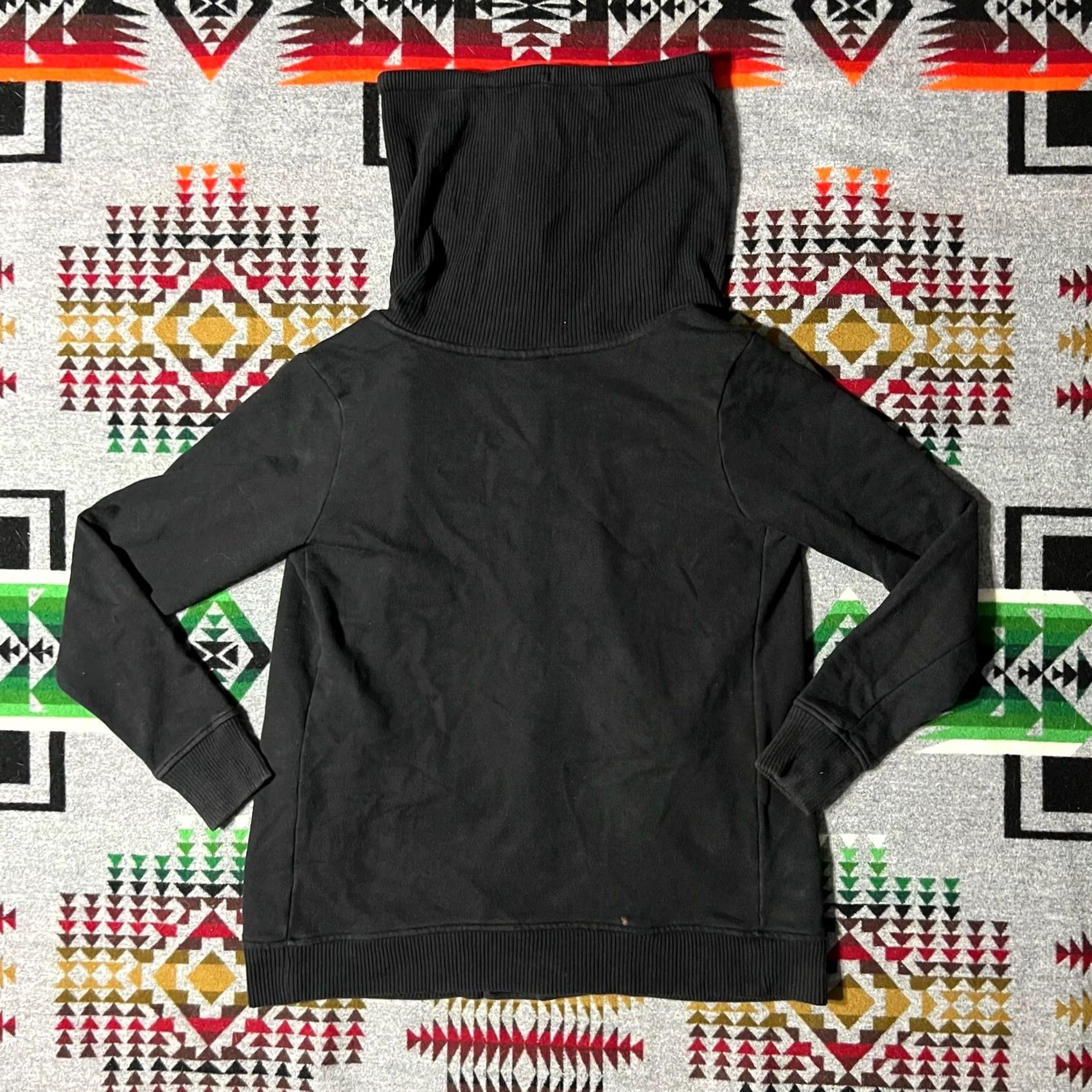Athleta Athleta Sweatshirt Full Zip Womens Black Funnel Neck C9 Size S Pullover Activewear Size S / US 4 / IT 40 - 2 Thumbnail