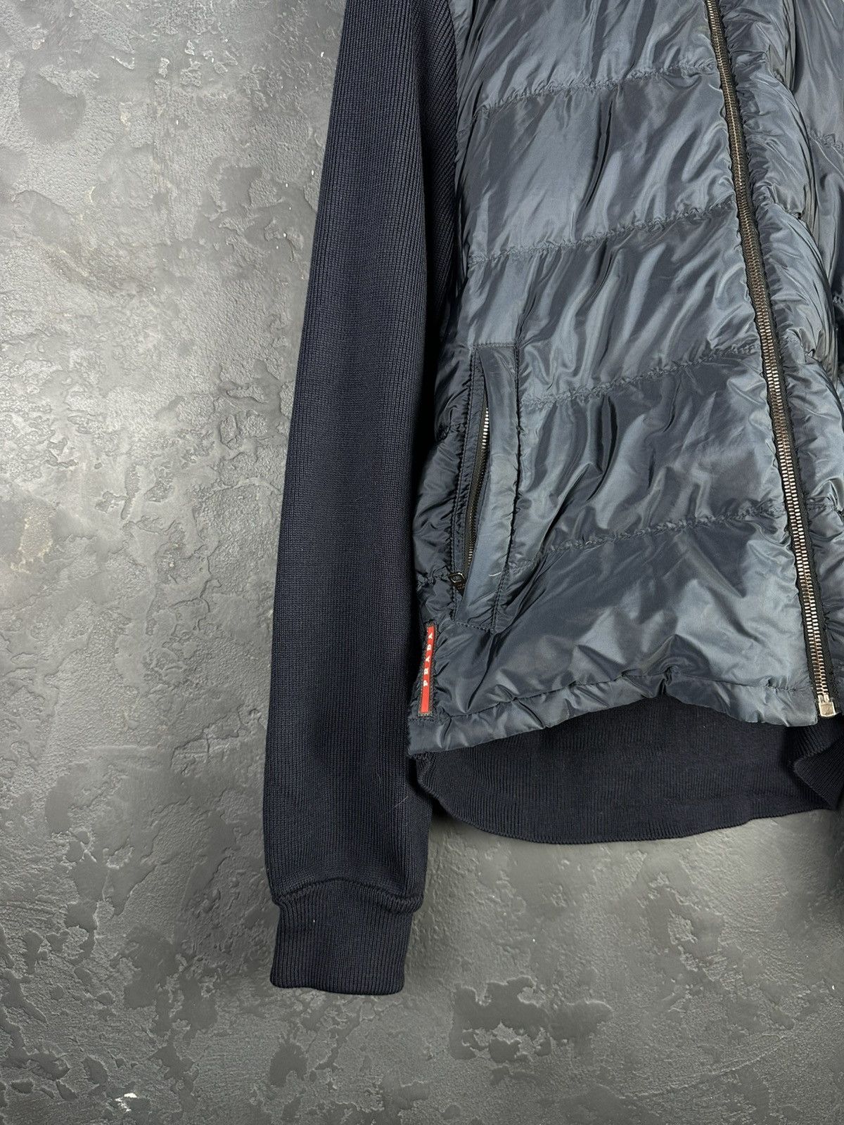 Prada Prada Red Tab Designer Down Puffer Jacket Wool Nylon Men’s Size US M / EU 48-50 / 2 - 15 Thumbnail