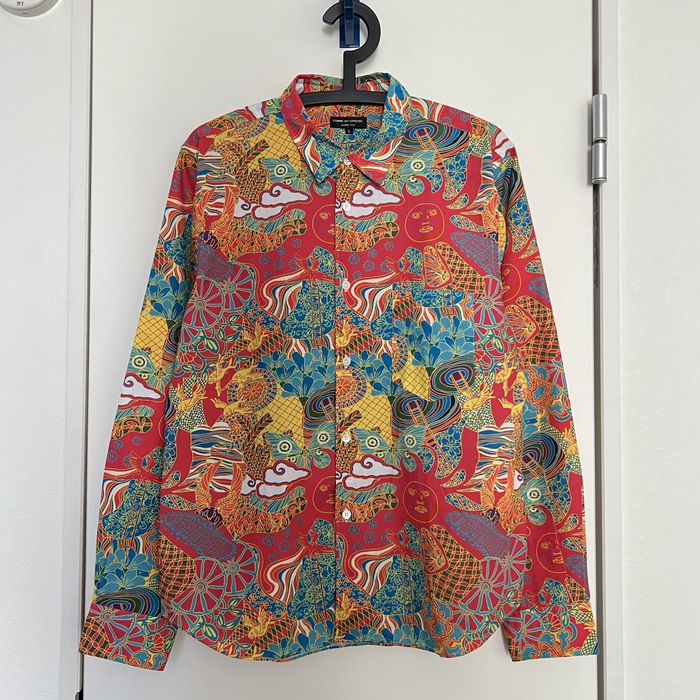 Comme Des Garcons Homme Plus 01AW Psychedelic Print Shirt | Grailed