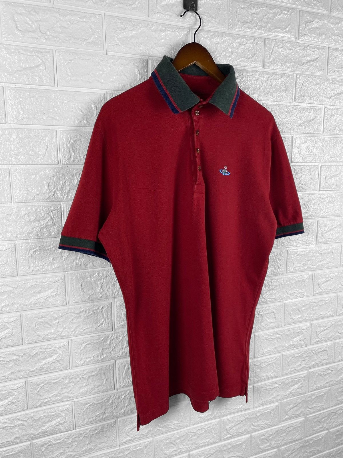 Vivienne Westwood Vivienne Westwood Black Polos T-Shirt Stripes Collar Size US XXL / EU 58 / 5 - 2 Thumbnail