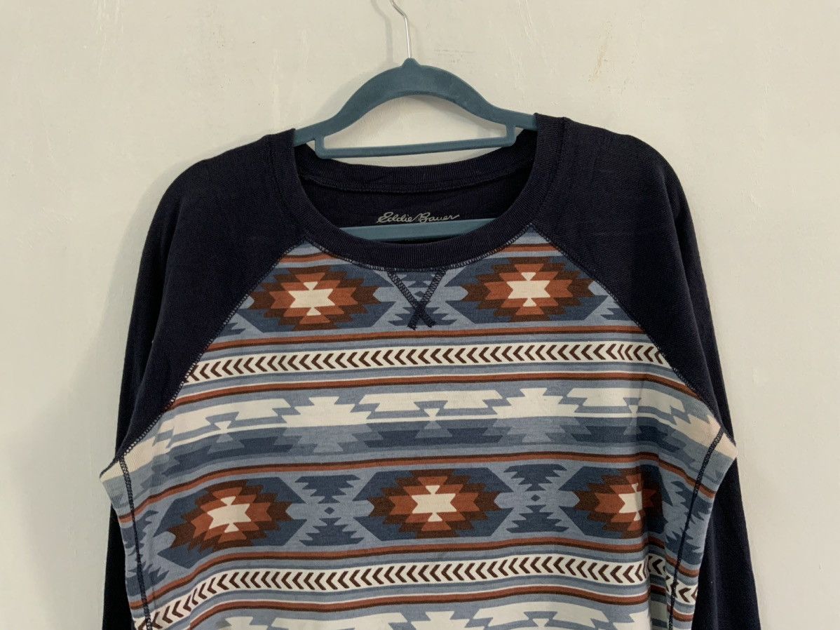 Eddie Bauer Eddie Bauer Navajo Indigo Sweatshirt Size US L / EU 52-54 / 3 - 3 Thumbnail