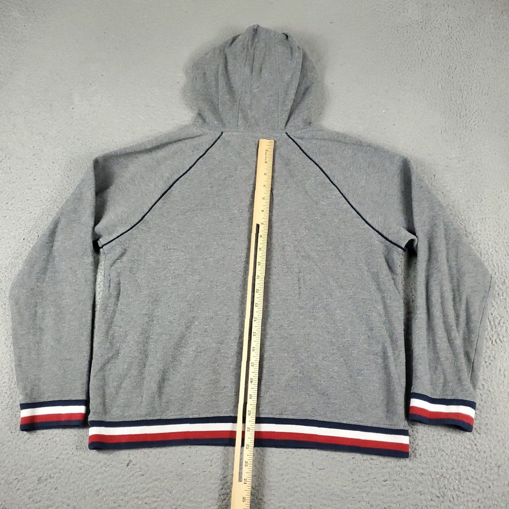 Tommy Hilfiger Tommy Hilfiger Gray Pullover Hoodie Sweatshirt Womens Large Size L / US 10 / IT 46 - 6 Thumbnail