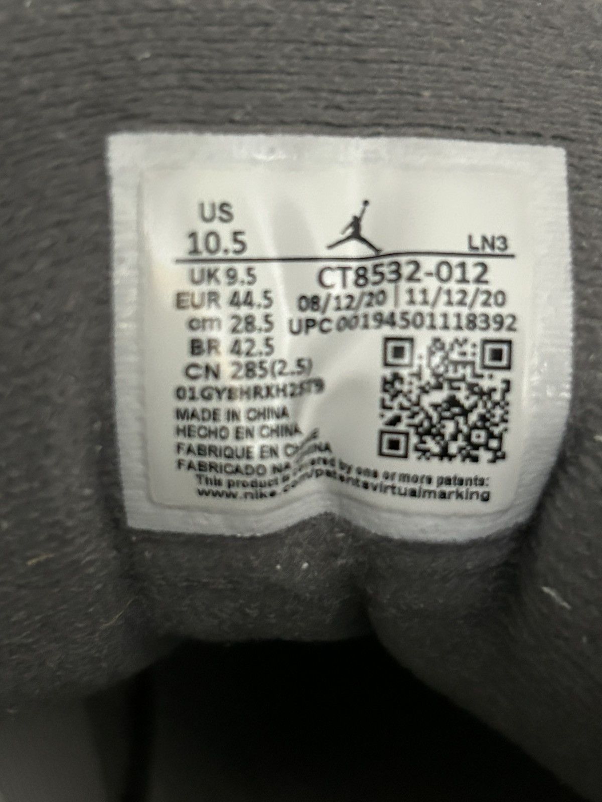 Jordan Brand Cool Grey Jordan 3s Size US 10.5 / EU 43-44 - 8 Thumbnail