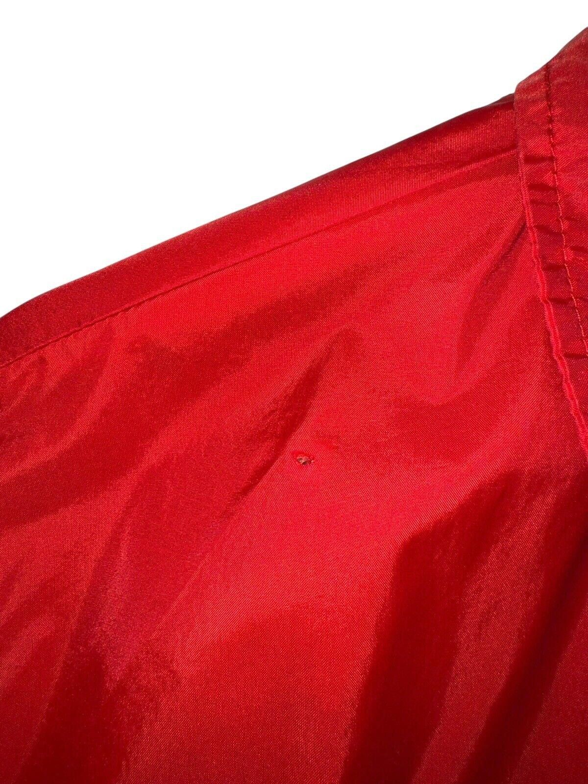 Nike Vintage Nike Team 90s Red Full Zip Windbreaker Jacket Kids L Size ONE SIZE - 5 Thumbnail