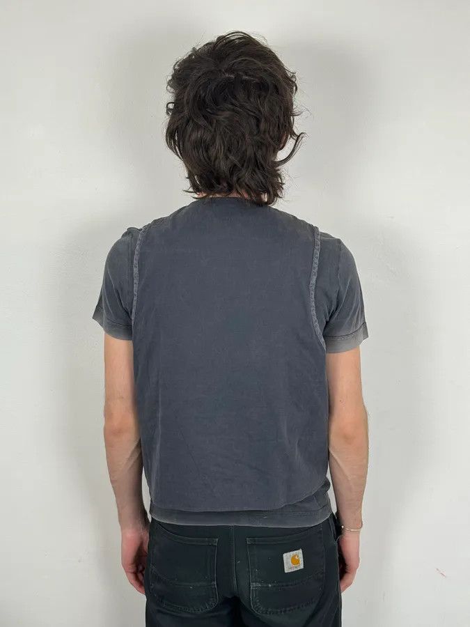 Dries Van Noten 1990s Dries Van Noten Navy Lined Vest Size US S / EU 44-46 / 1 - 3 Thumbnail