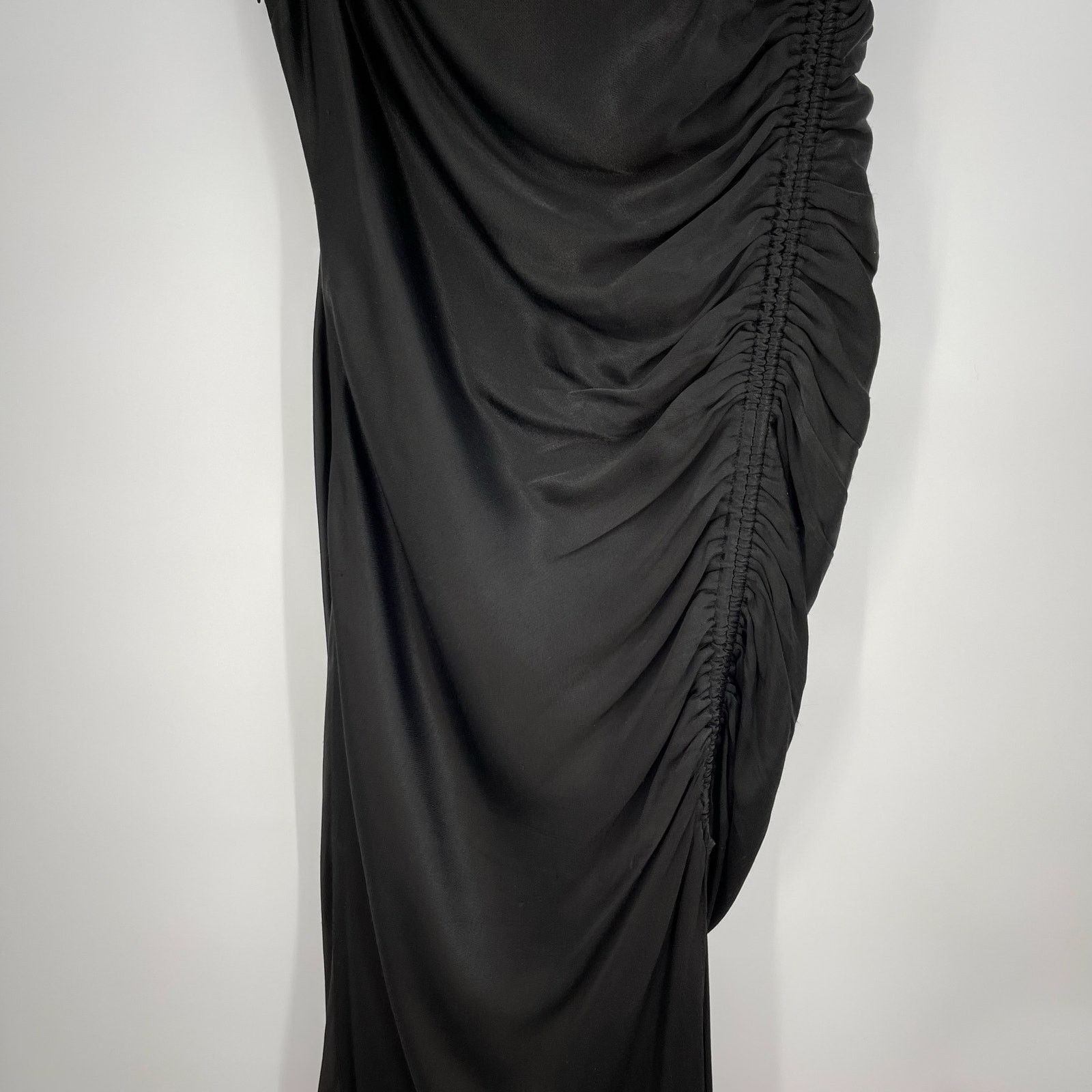 Shona Joy Shona Joy | Thalia Midi Dress Black Asymmetrical Dress 6 Size M / US 6-8 / IT 42-44 - 8 Thumbnail
