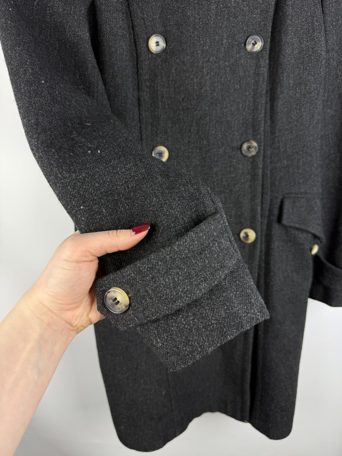 Allsaints × Japanese Brand Allsaints Ladies Double Breasted Wool Boni Wool Coat Jacket Size M / US 6-8 / IT 42-44 - 11 Thumbnail