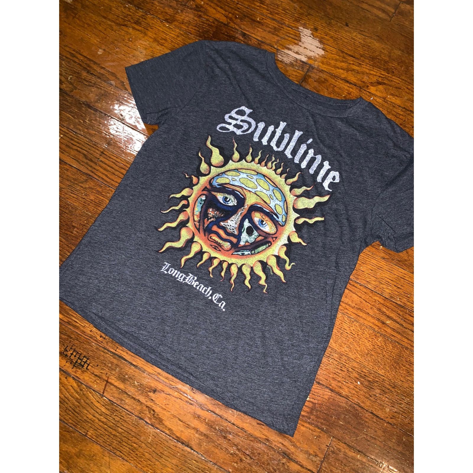 Band Tees Sublime Sun Logo T Shirt S Heather Charcoal 50 50 Band Tee Size S / US 4 / IT 40 - 3 Thumbnail