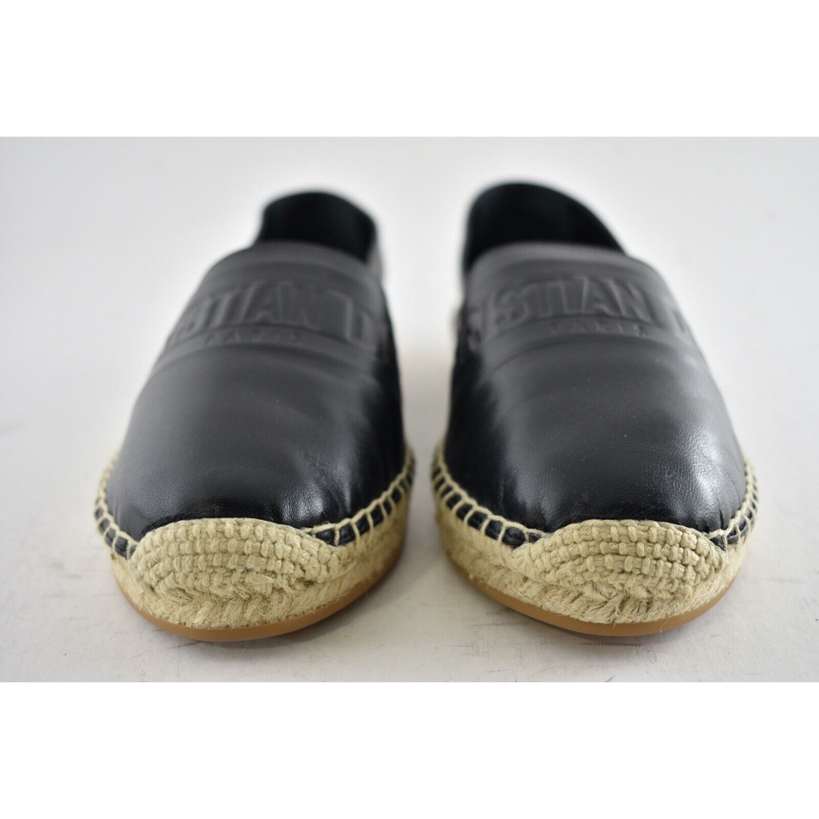 Dior Granville Lambskin Logo Slip Embroidered Espadrille Flat 35 Size US 5 / IT 35 - 5 Thumbnail