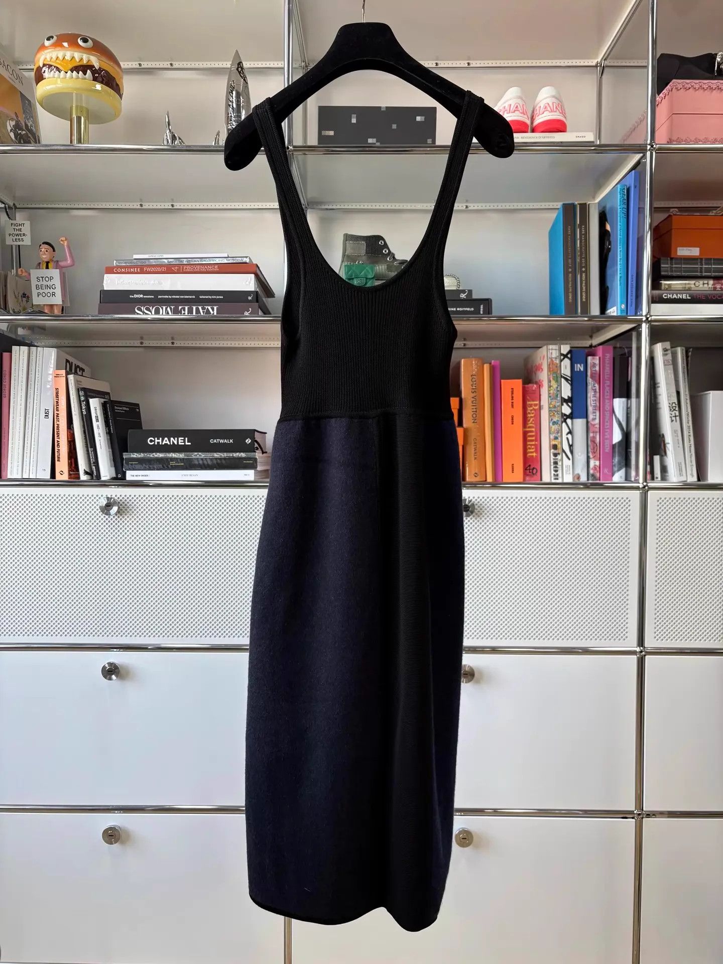 Hermes Hermes Blue-Black U-Neck 100% Cashmere Knit Dress FR36 Size XS / US 0-2 / IT 36-38 - 6 Thumbnail