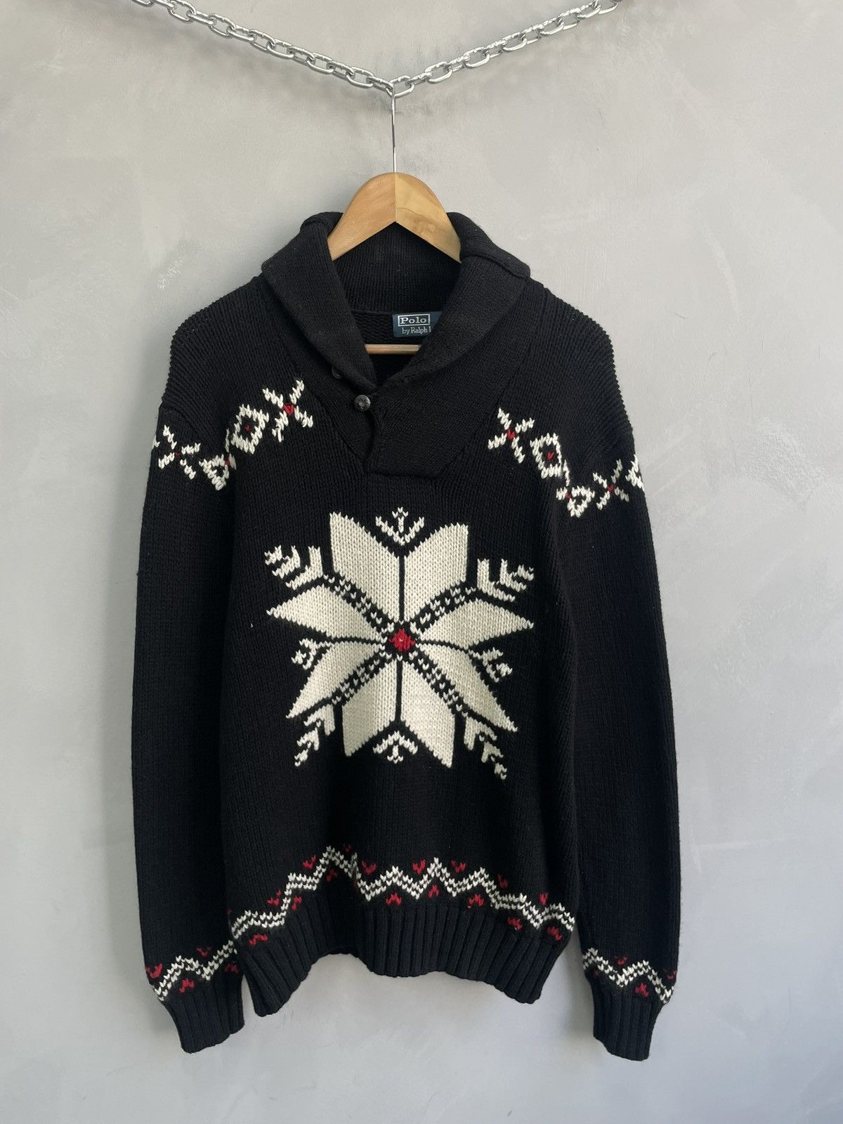 Polo Ralph Lauren Polo Ralph Lauren knitted wool sweater y2k Size US L / EU 52-54 / 3 - 1 Thumbnail