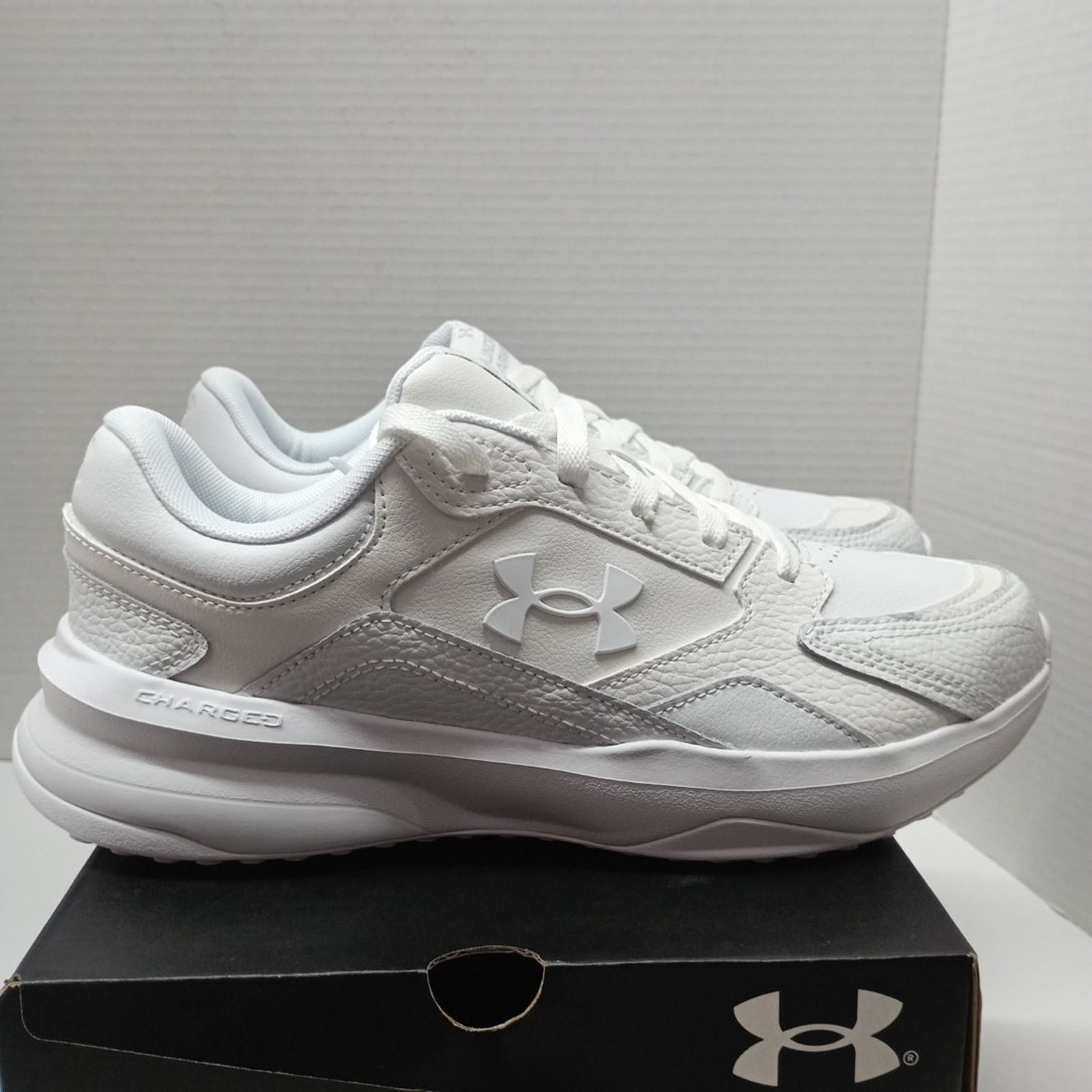 Under Armour Under Armour UA Edge Leather Women's Size 10 White Leather Size US 10 / IT 40 - 1 Thumbnail