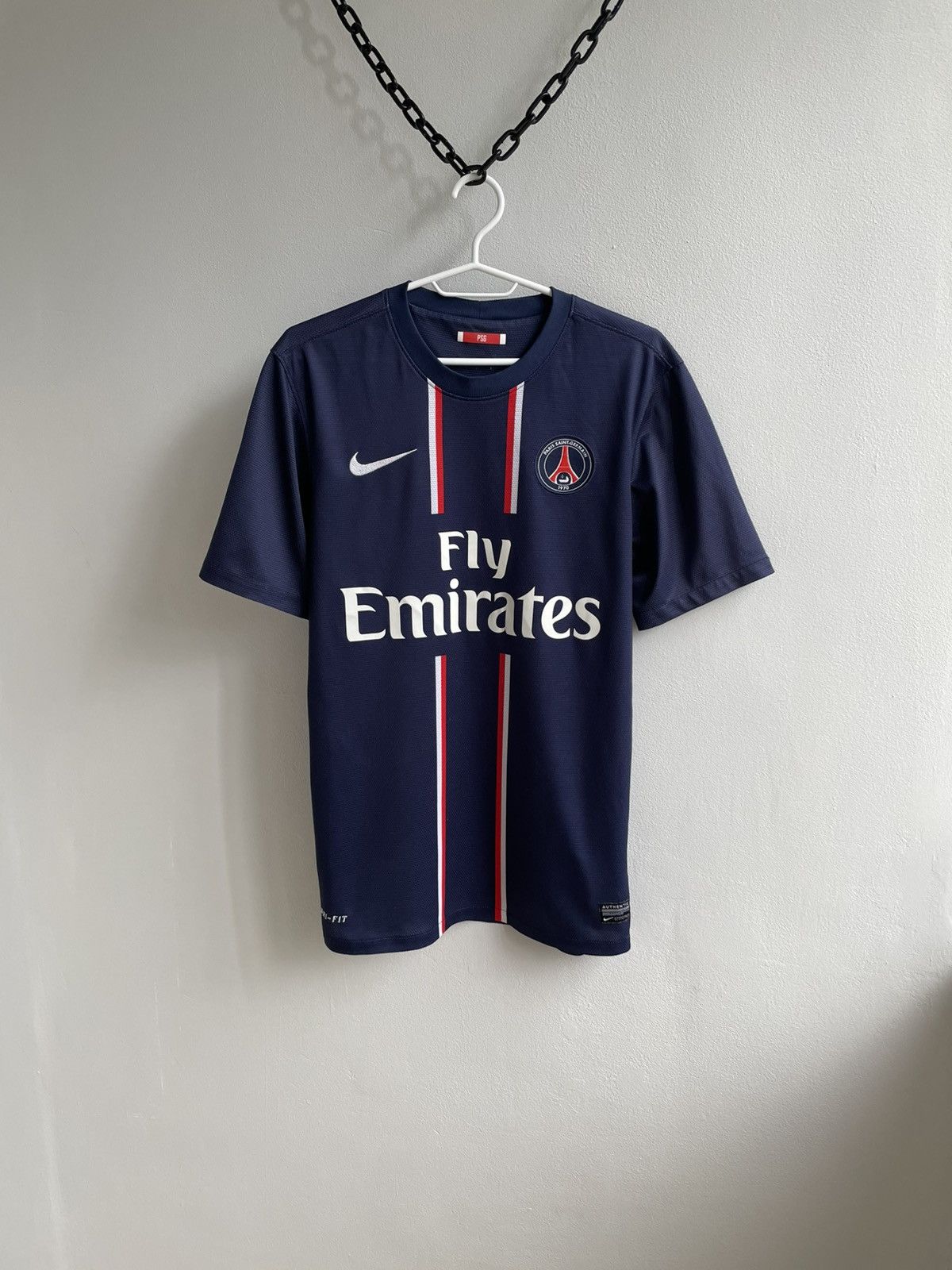 Vintage Paris Saint Germain 2012 2013 PSG Shirt Fotbal Soccer Jersey Size US S / EU 44-46 / 1 - 1 Thumbnail