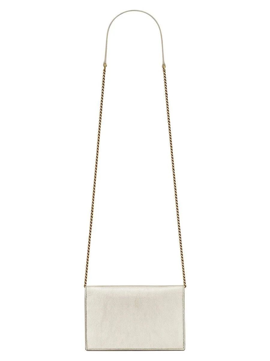 Saint Laurent Paris o1s1wg110924 Size: OS / Cassandre Leather Wallet in White Size ONE SIZE - 2 Thumbnail