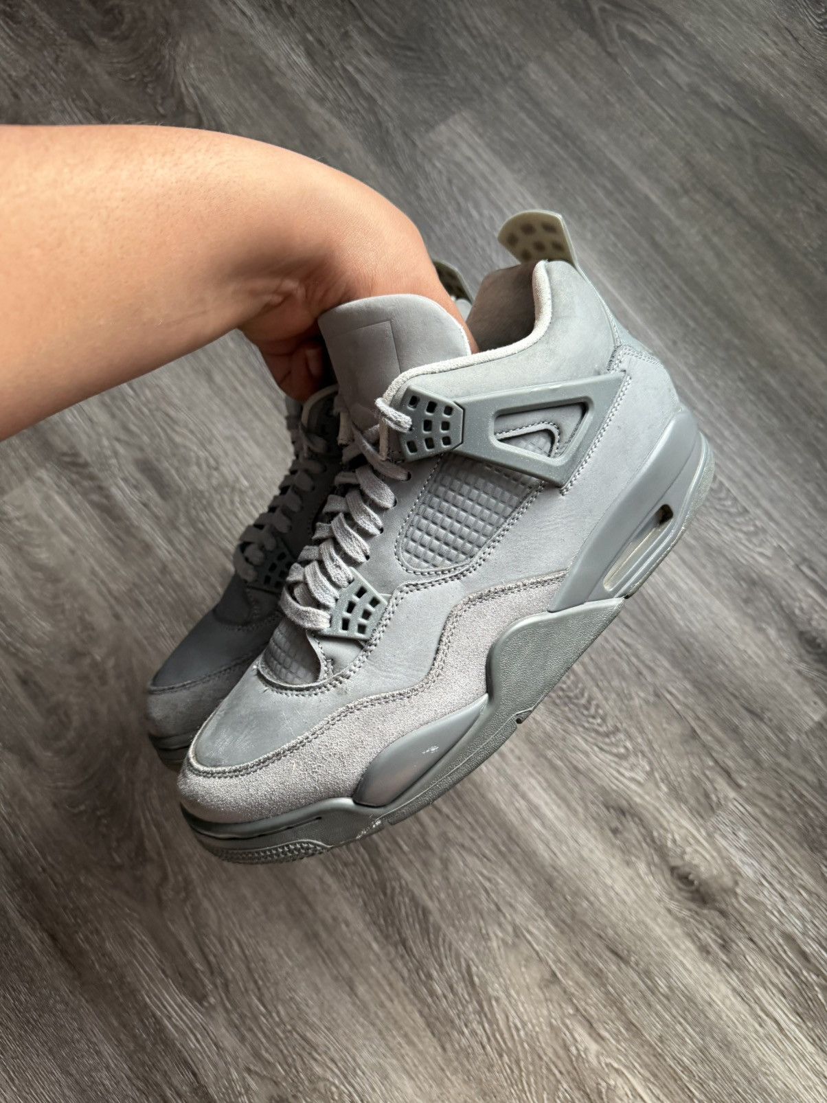 Jordan Brand Air Jordan 4 Retro AJ4 Wet Cement Grey Size 9 Size US 9 / EU 42 - 7 Thumbnail