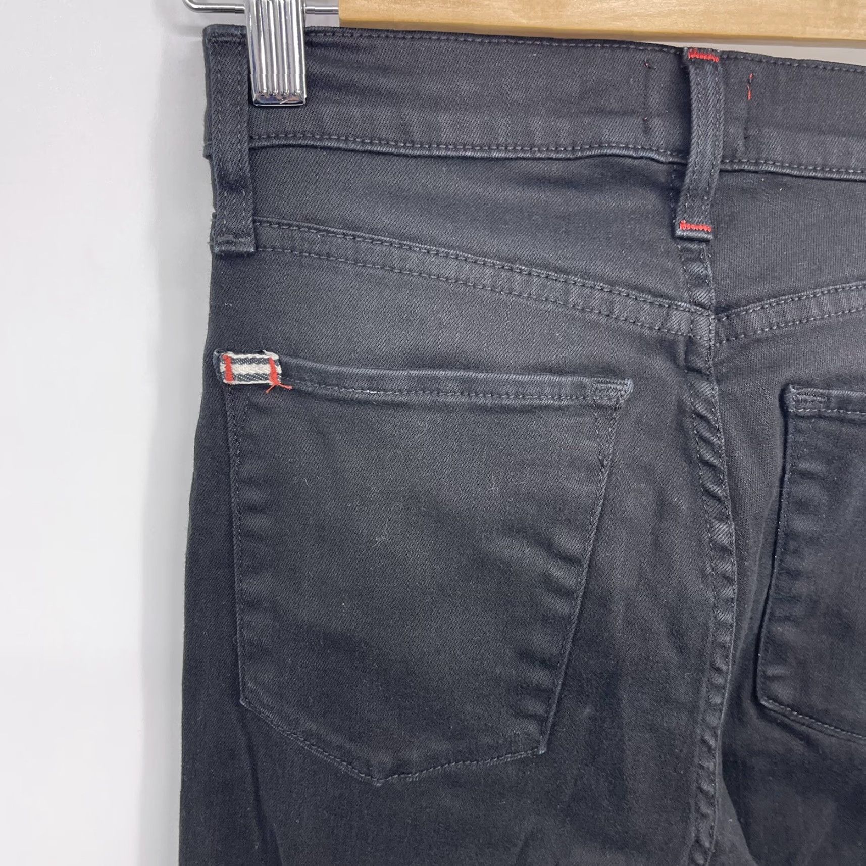 Alice + Olivia VINTAGE Alice + Olivia Jeans Women 26 Black Denim Skinny High Rise Zipper Retro Y2K Size 26" / US 2 / IT 38 - 6 Thumbnail