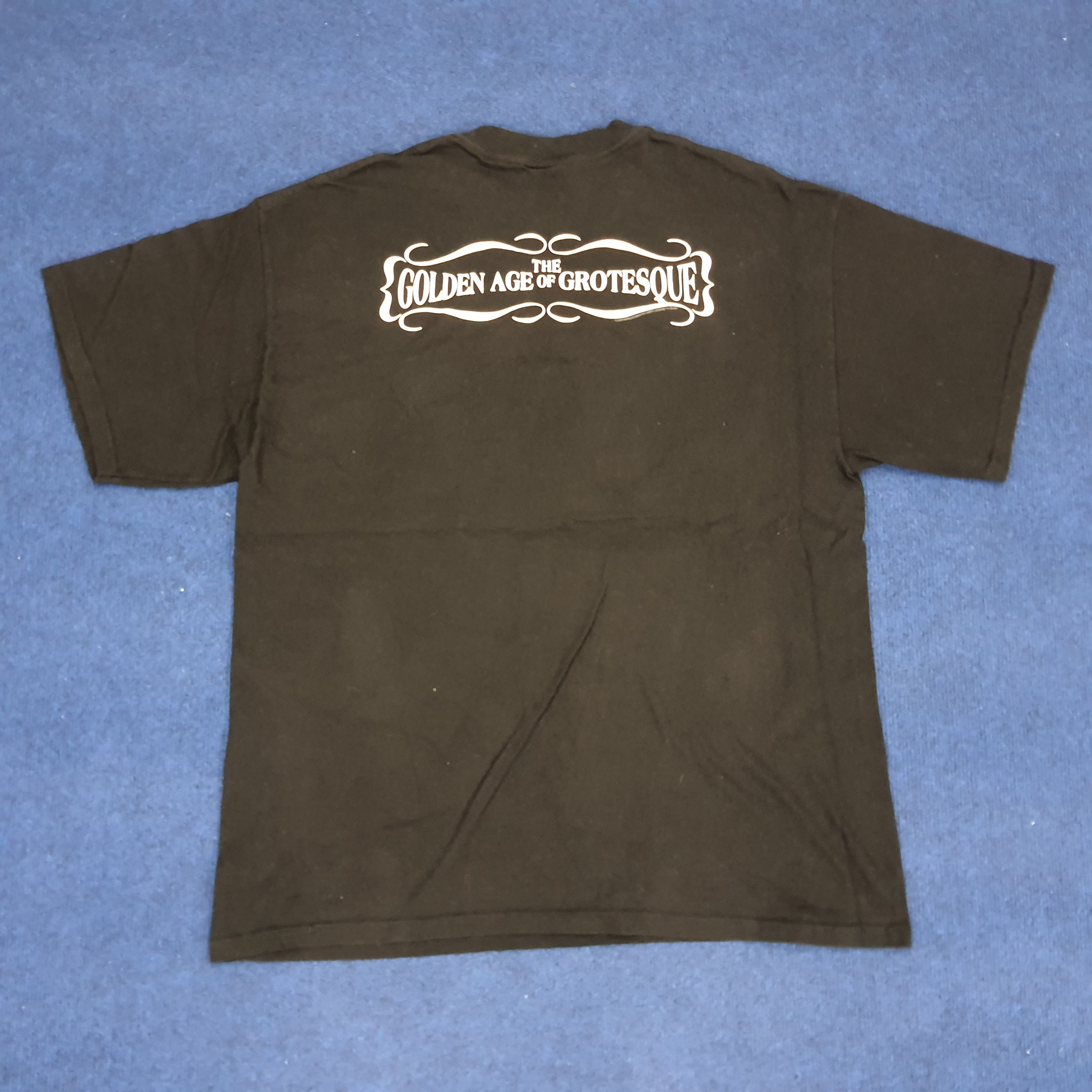 Band Tees × Marilyn Manson × Vintage Vintage Marilyn Manson Golden Age of Grotesque 2003 T-shirt Size US L / EU 52-54 / 3 - 3 Thumbnail