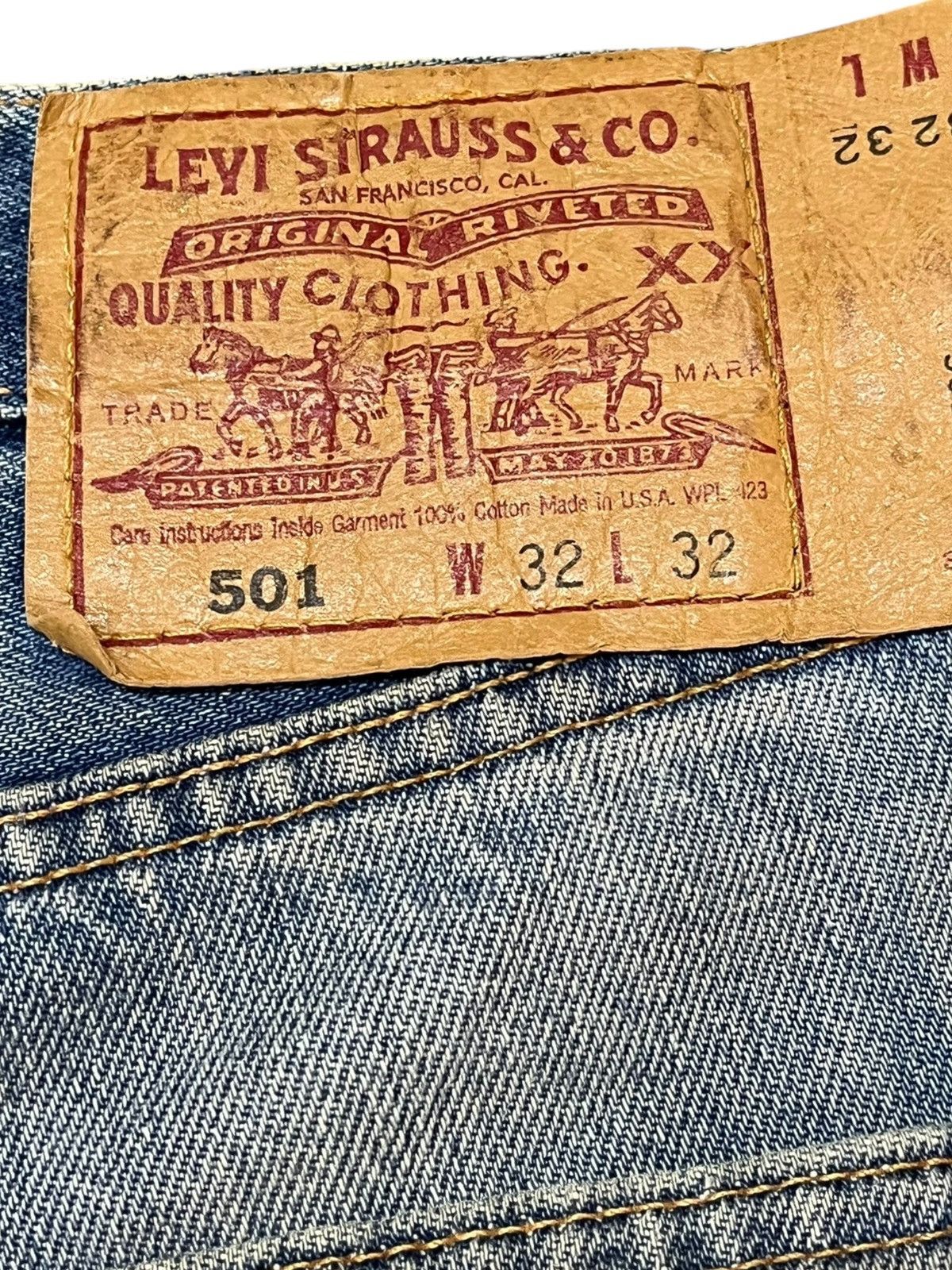 LVC × Levi's × Levi's Vintage Clothing Vintage Levi’s 501 Faded Grunge Denim Size US 31 - 7 Thumbnail