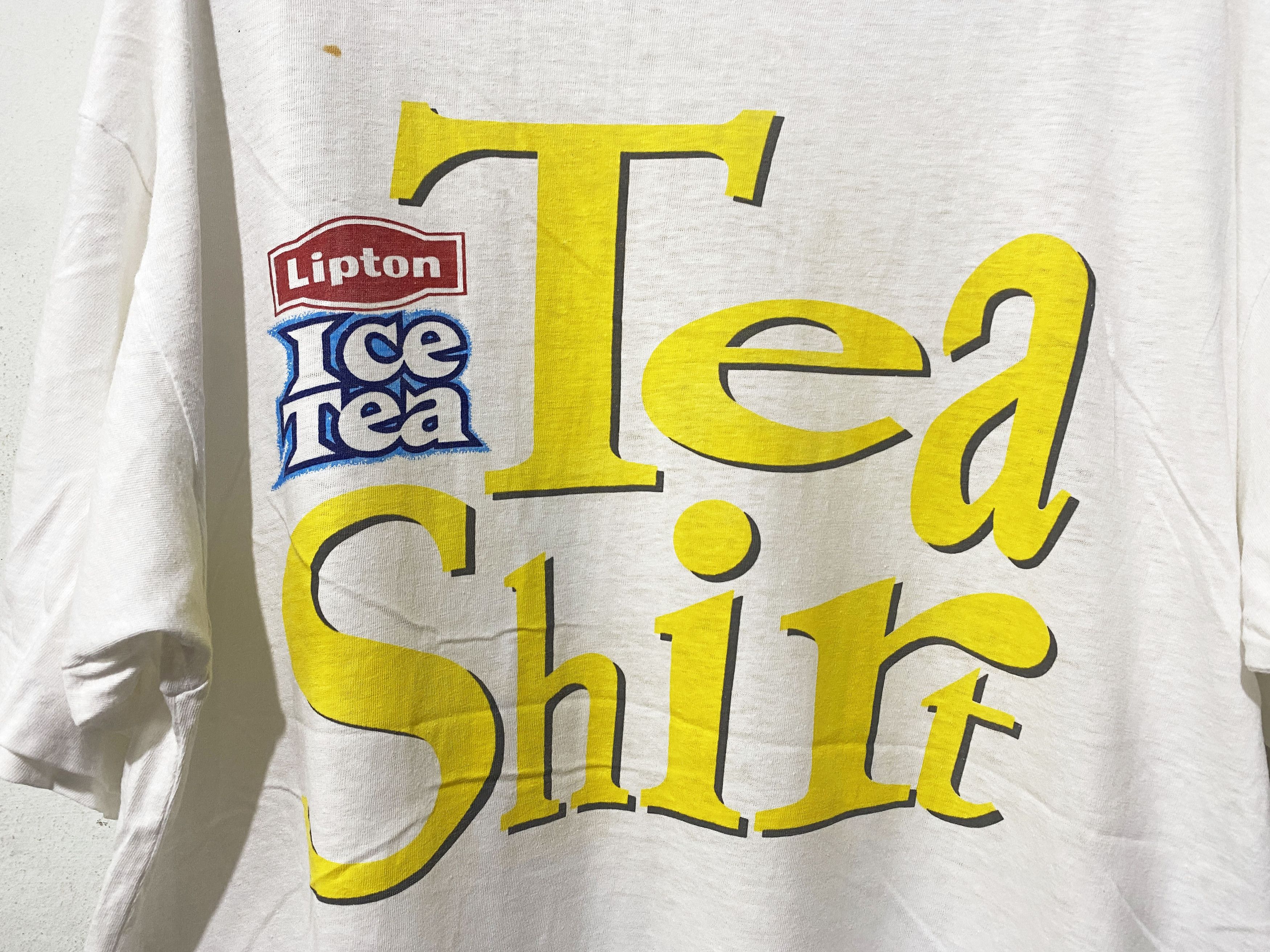 Vintage Vintage 90s Lipton Ice Tea Shirt Size US XL / EU 56 / 4 - 2 Thumbnail