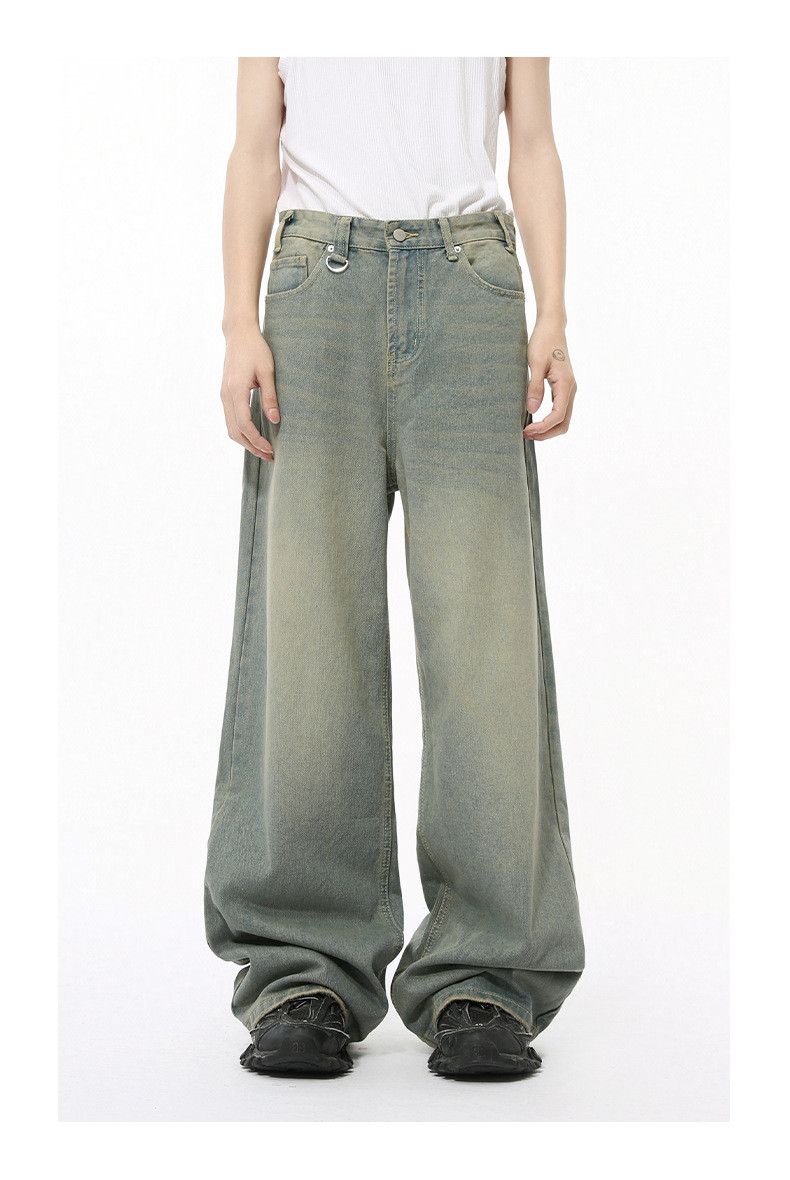 Japanese Brand Vintage washed straight wide-leg loose jeans y2k Size US 32 / EU 48 - 1 Thumbnail