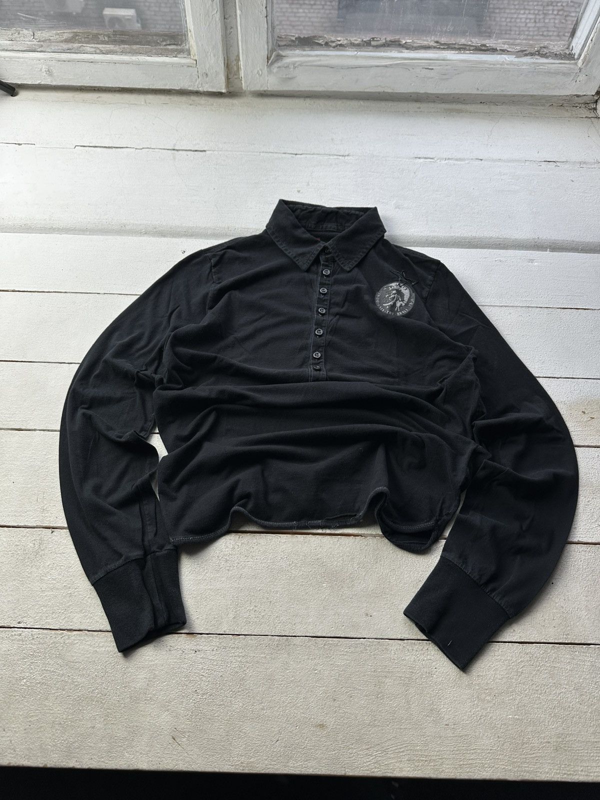 Diesel 🚨VNTG Diesel Avant-garde POLO Shirt 90s very rare Streetwear Size US M / EU 48-50 / 2 - 1 Thumbnail