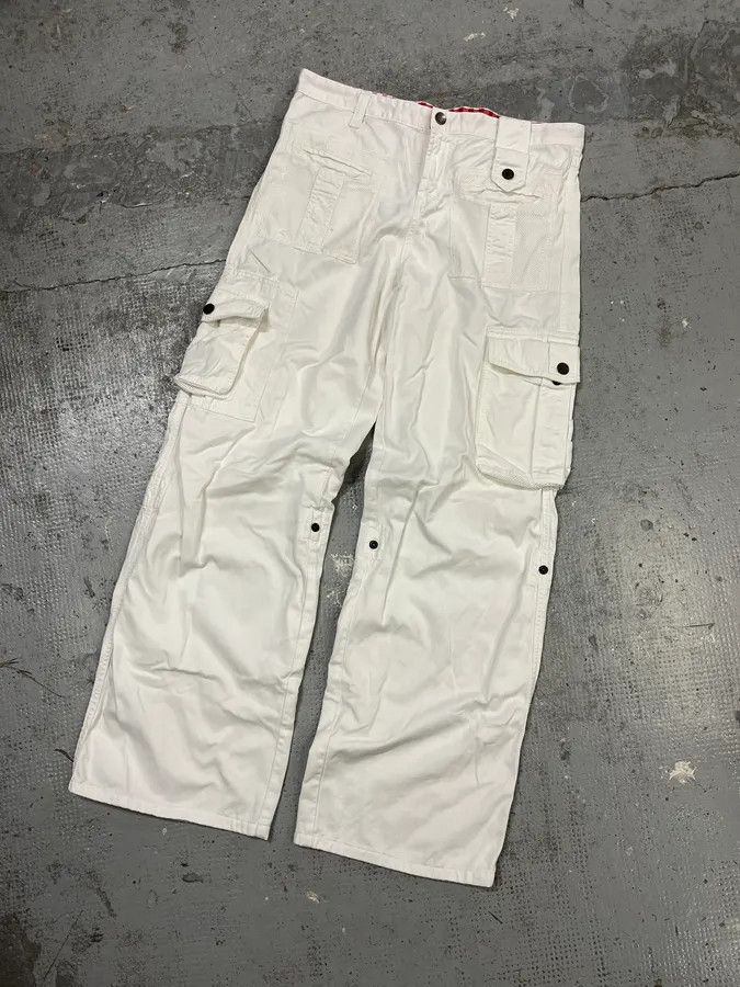 Dolce & Gabbana SS2003 Dolce & Gabbana White Multi Pockets Cargo Pants Size US 34 / EU 50 - 6 Thumbnail