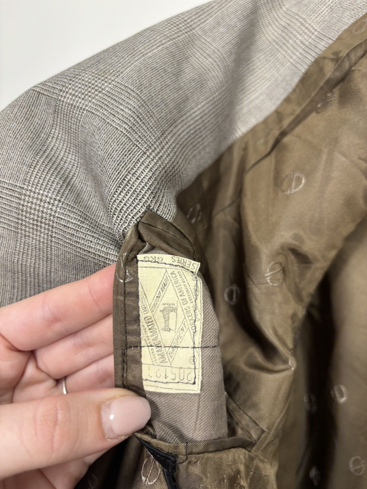 Christian Dior Monsieur Vintage Christian Dior 2-Button Checkered Wool Blazer Jacket Size 48R - 18 Thumbnail