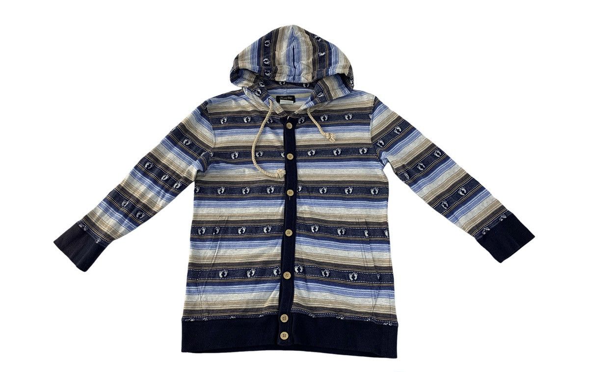 BIGI Hang Ten x Men’s Bigi Japan Hooded Embroidery Striped Size M / US 6-8 / IT 42-44 - 1 Thumbnail