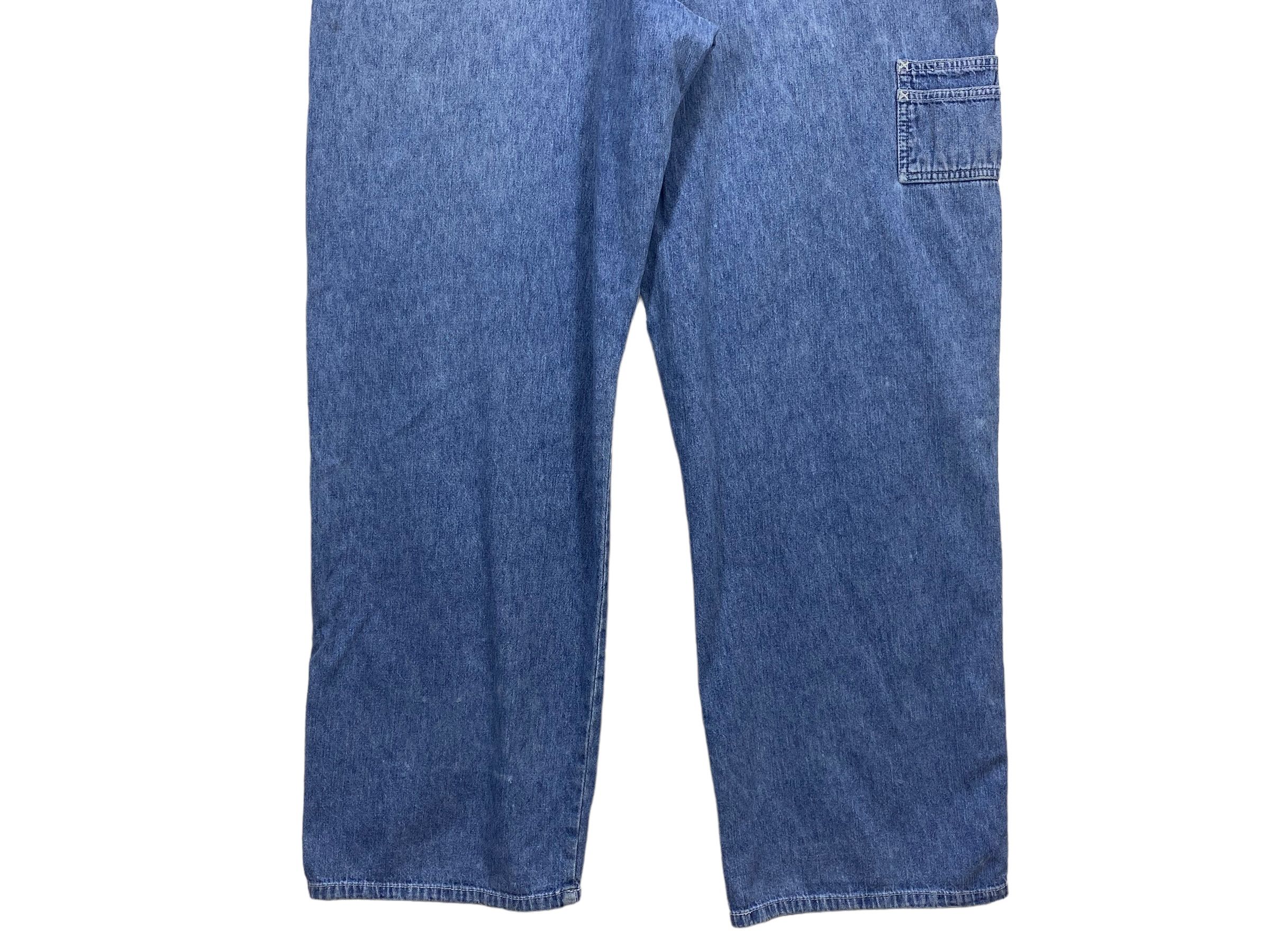Old Navy Old Navy Carpenter Bib Overalls Light Wash Jeans Size US 39 - 8 Thumbnail
