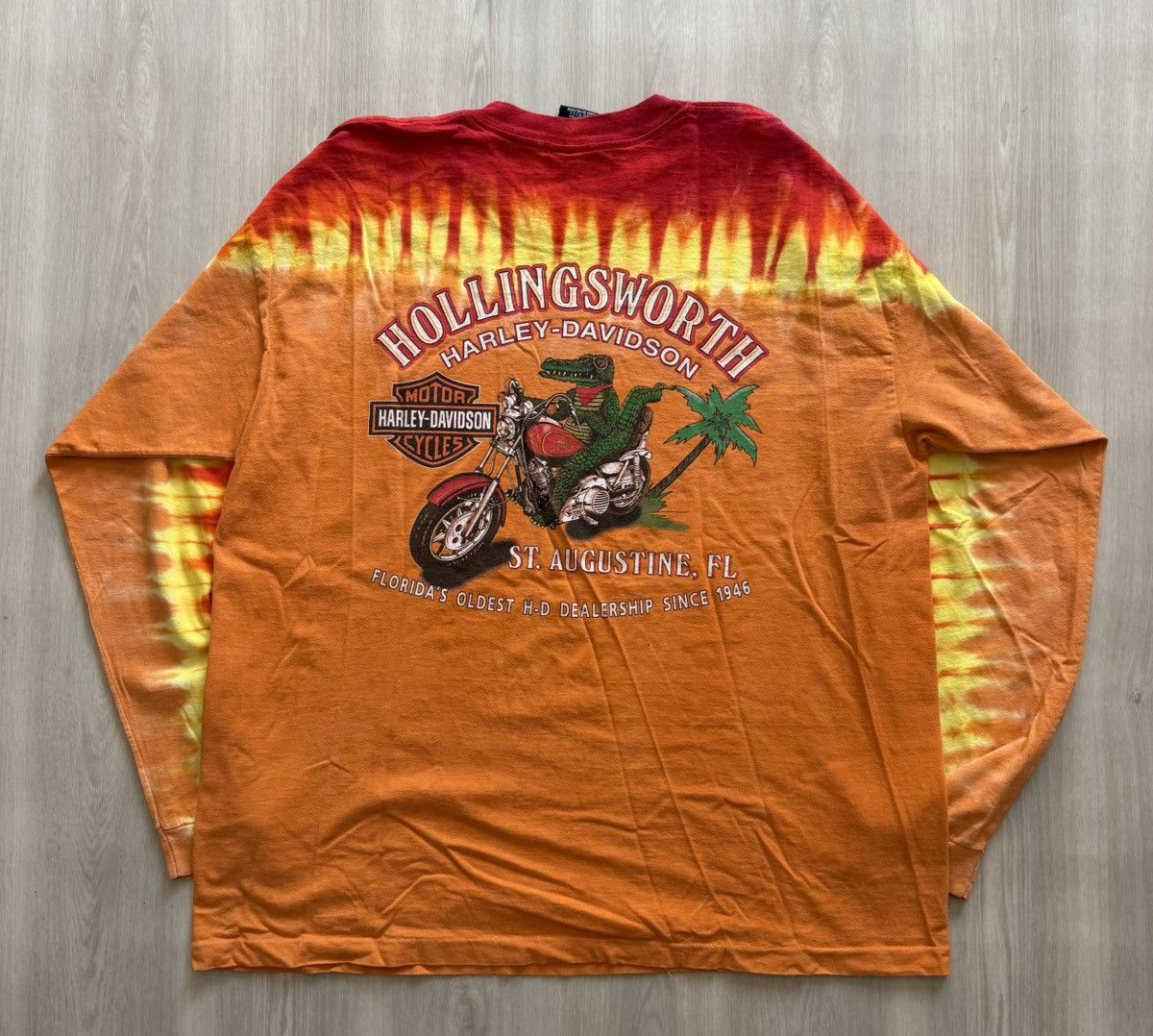 Harley Davidson Vintage Harley Davidson Bull Skull Horns Sweatshirt Sz XL Size US XL / EU 56 / 4 - 4 Thumbnail