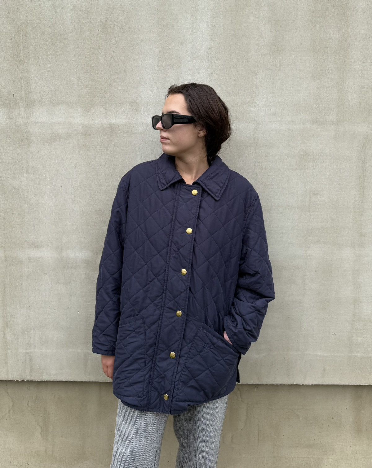 Burberry Burberrys Quilted Jacket Women M Nova Check Liner Vintage Size M / US 6-8 / IT 42-44 - 2 Thumbnail