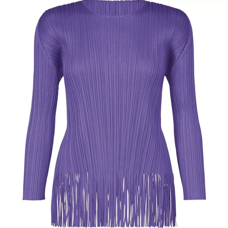 Issey Miyake Issey Miyake size:one size Purple tassel top Size S / US 4 / IT 40 - 3 Thumbnail