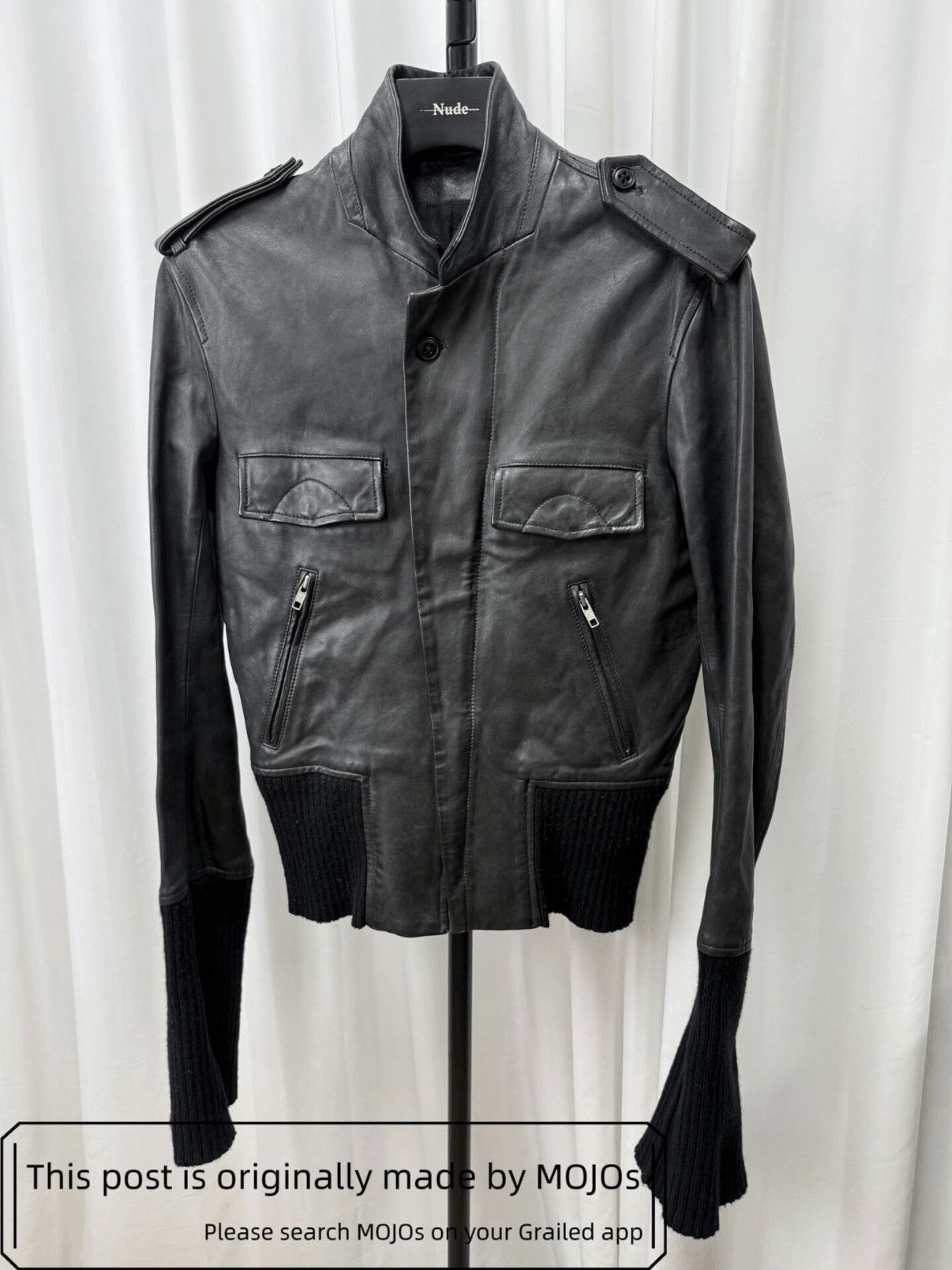 Ann Demeulemeester Ann Demeulemeester 06AW Leather Bike Jacket mojos12132053 Size US S / EU 44-46 / 1 - 2 Thumbnail