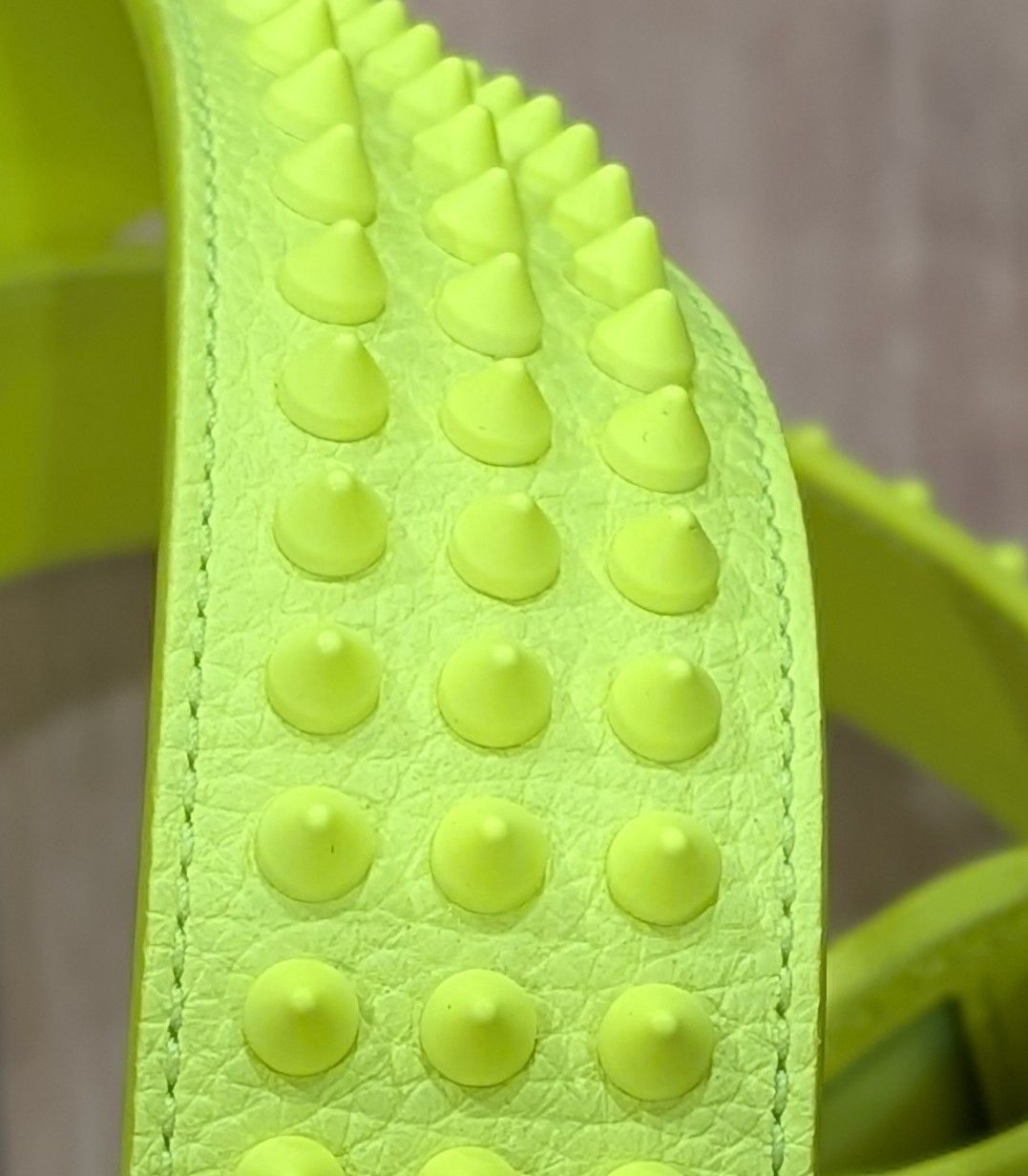 Christian Louboutin Christian Louboutin Studded Leather Belt Yellow 105 US 42 Size 42 - 3 Thumbnail