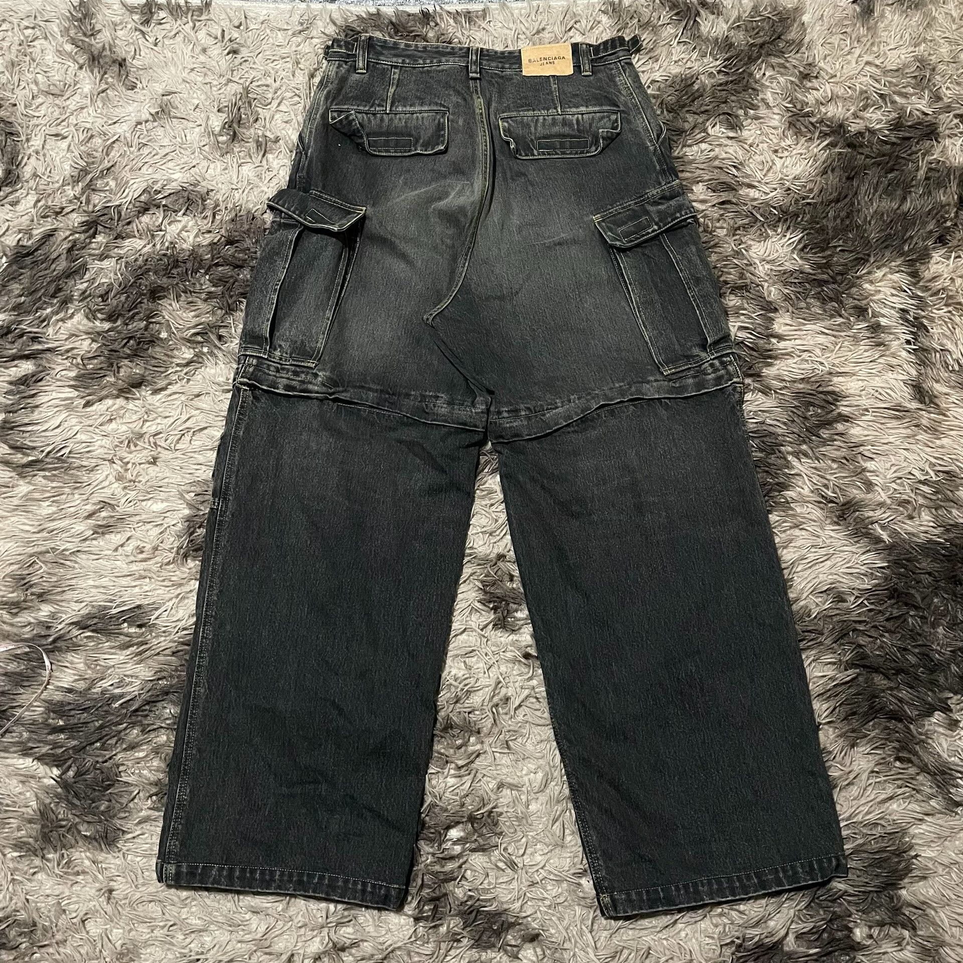 Balenciaga balenciaga cargo denim pants size m Size US 36 / EU 52 - 2 Thumbnail