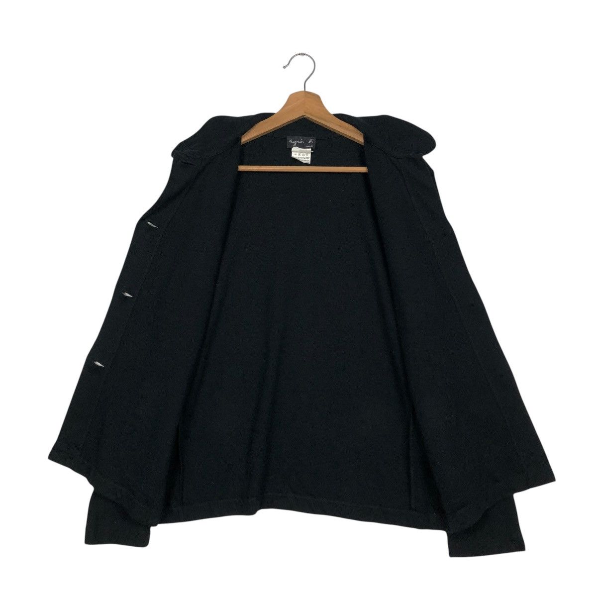 agnes b. 🔥RICH BLACK VINTAGE CHORE JACKET AGNES B. PARIS Size US S / EU 44-46 / 1 - 15 Thumbnail