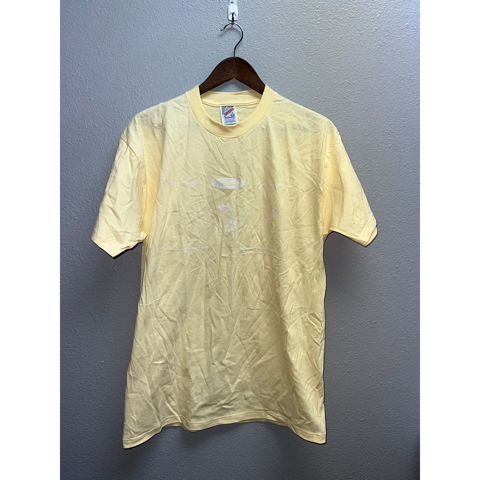 Jerzees Vintage Yellow Shirt Wildflowers Of Graphic 90s Lage L Size US L / EU 52-54 / 3 - 1 Thumbnail