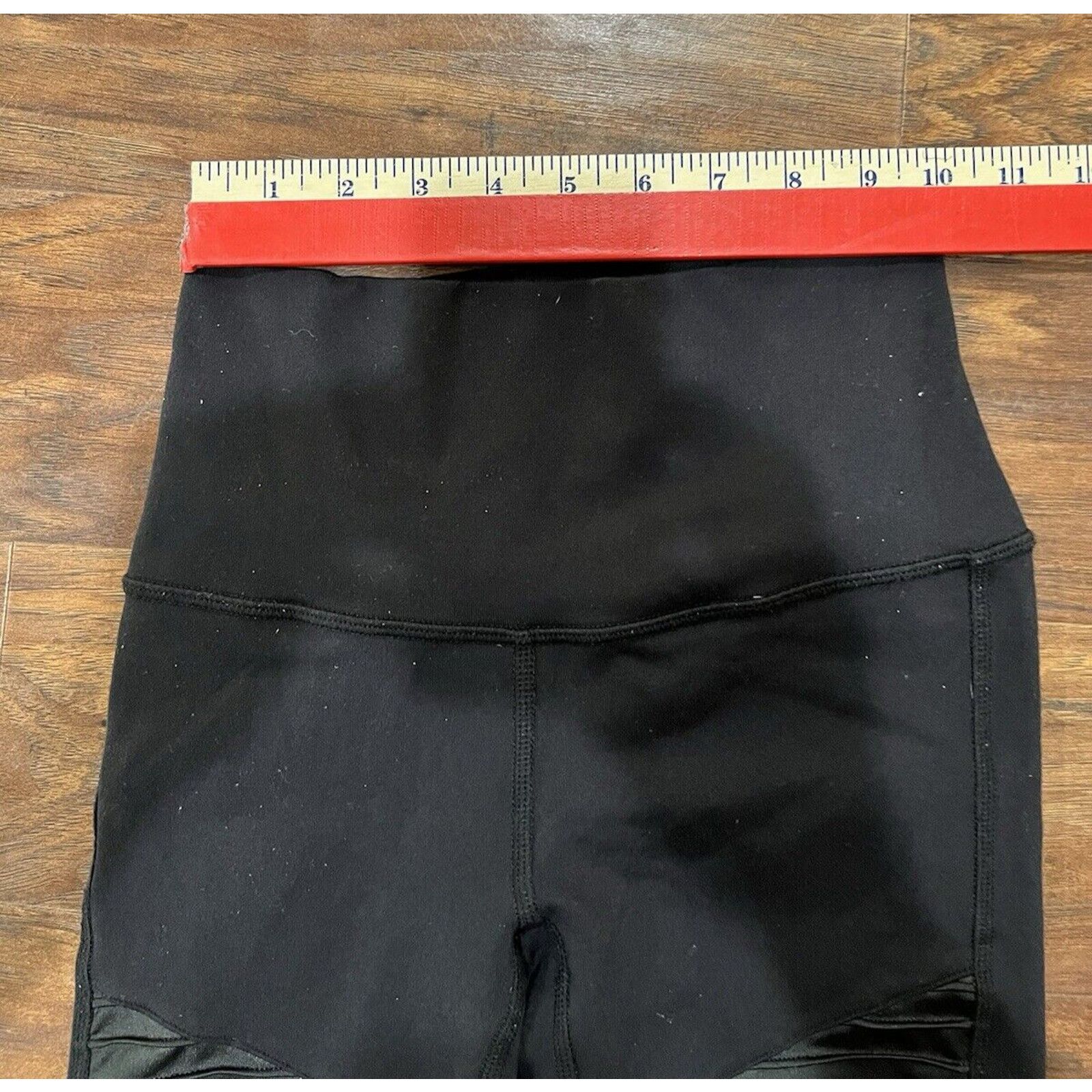 Alo Alo Leggings Womens XSmall Black High WaistedYoga Matte Mesh Size 24" / US 00 / IT 34 - 3 Thumbnail
