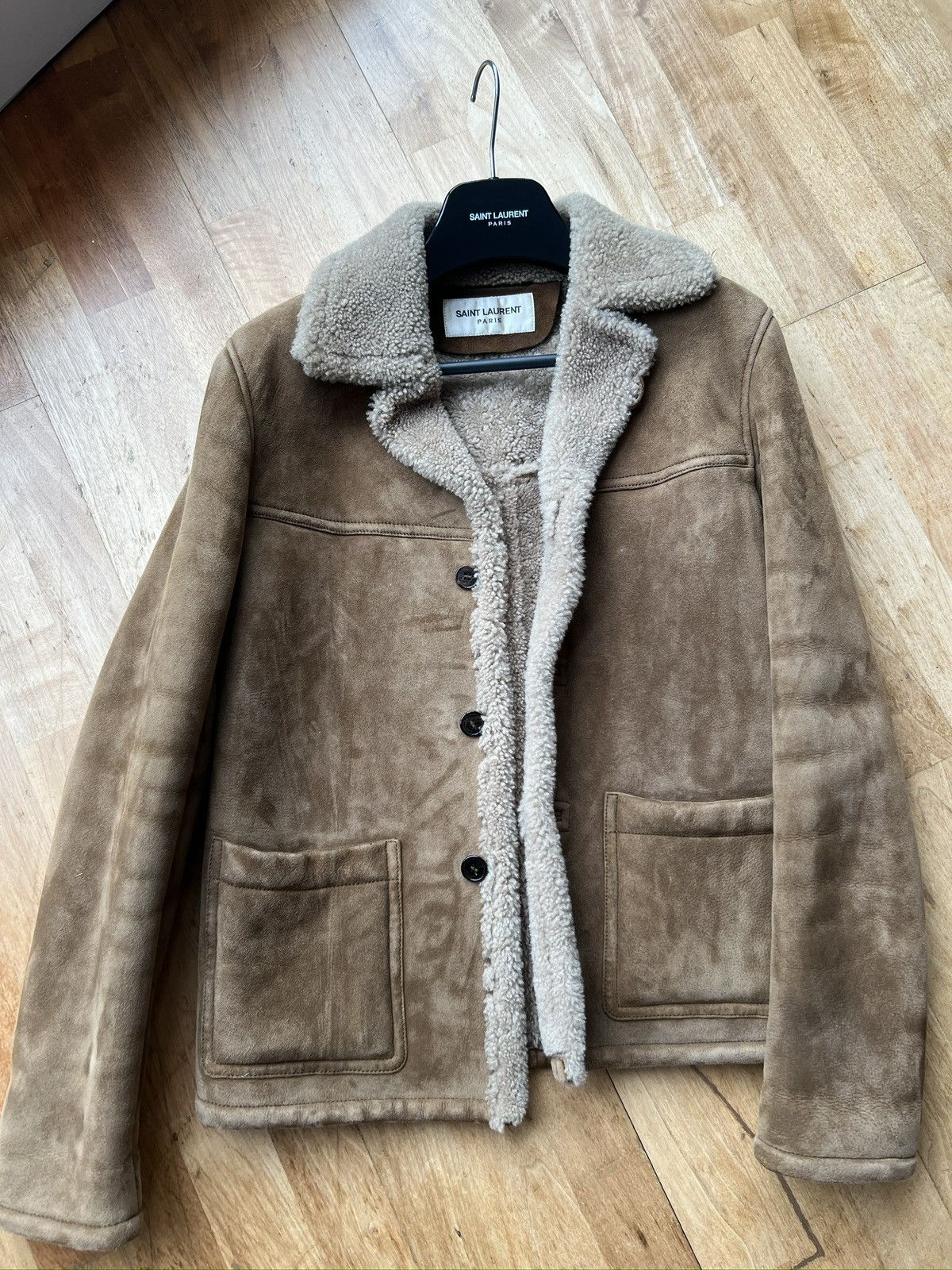 Saint Laurent Paris Saint Laurent FW16 Shearling Rancher Jacket - SZ 44 Size US S / EU 44-46 / 1 - 1 Thumbnail