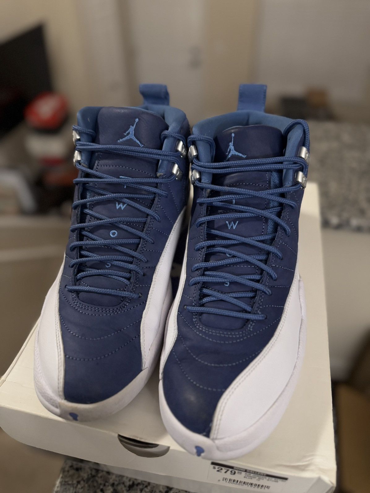 Jordan Brand × Nike Jordan 12 Indigo 2020 (130690-404) Size 12 Clean Size US 12 / EU 45 - 5 Thumbnail