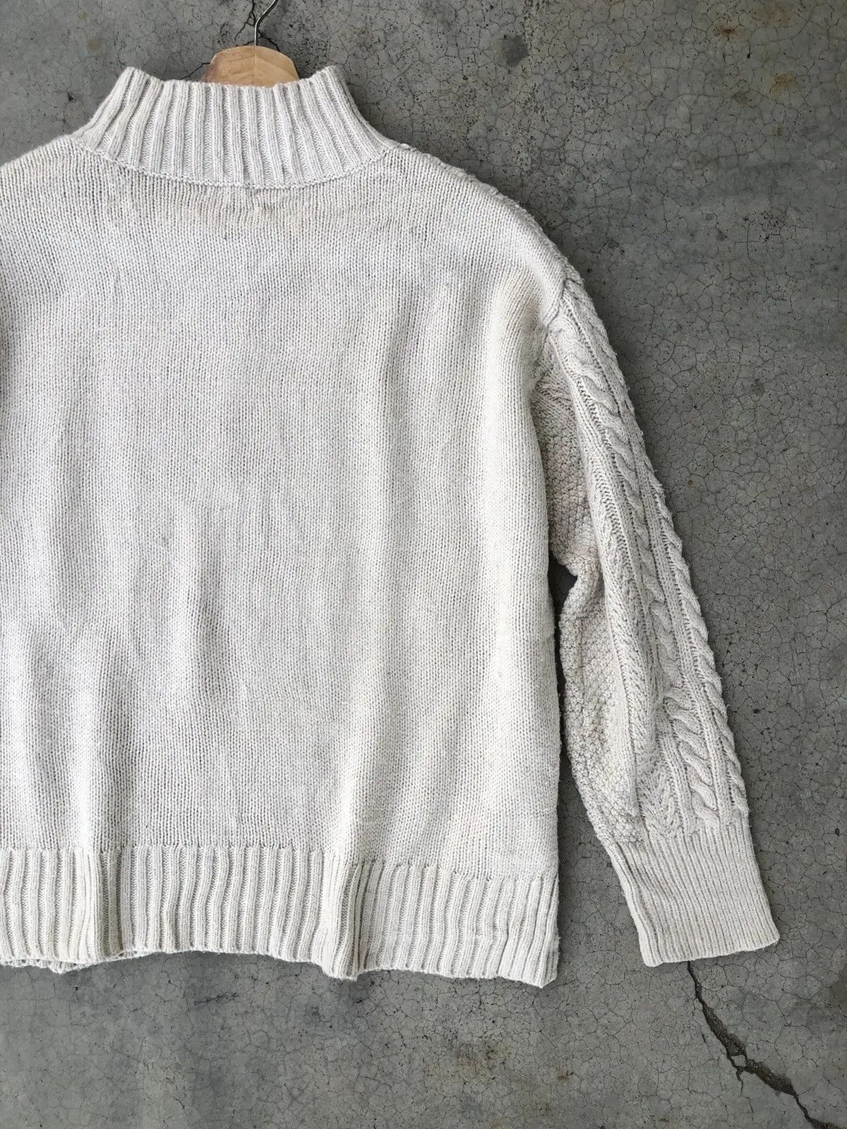 Designer × Homespun Knitwear Vintage Cable Knit Button Jumper Sweater Size US L / EU 52-54 / 3 - 10 Thumbnail