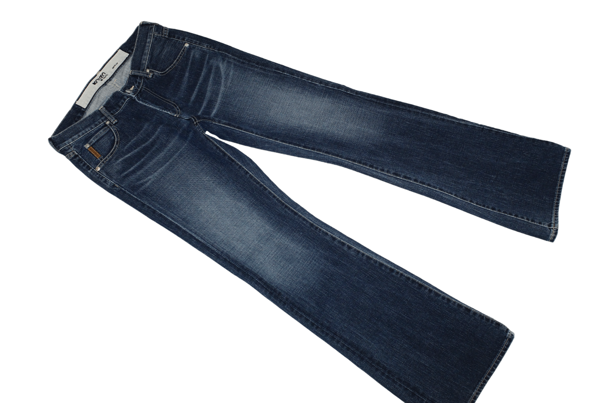 Japanese Brand KohZo Denim Series 004 Low waist faded blue Flared Jeans Size US 29 - 4 Thumbnail