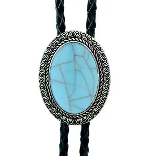 Cowboy Equipment Hikaru x Akira Lucky Charm Agate Gem Pendant Bolo Tie Size ONE SIZE - 4 Thumbnail