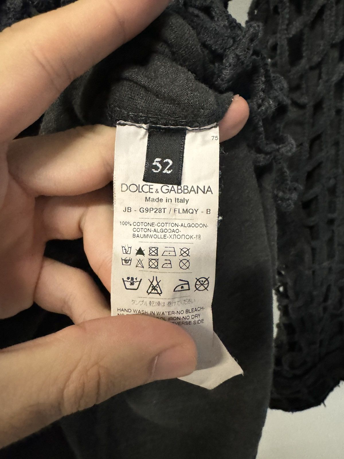 Dolce & Gabbana AW2012 Dolce & Gabbana laser cut net double layer hoodie Size US L / EU 52-54 / 3 - 9 Thumbnail