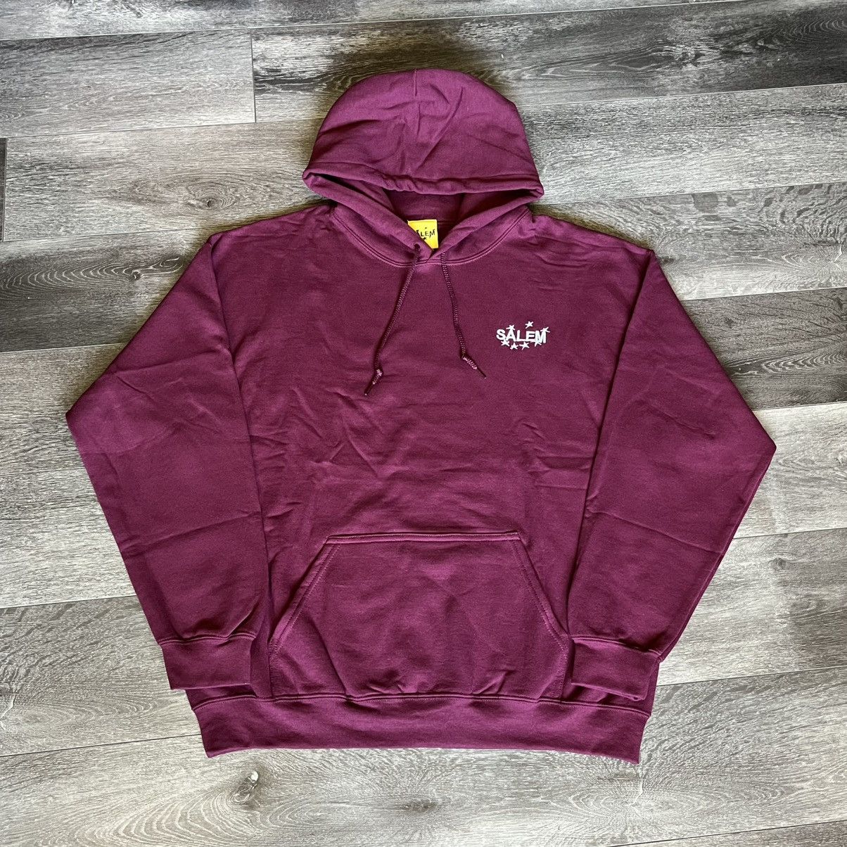 S4LEM S4LEM Salem Midwest Logo Hoodie Burgundy Size US S / EU 44-46 / 1 - 2 Thumbnail
