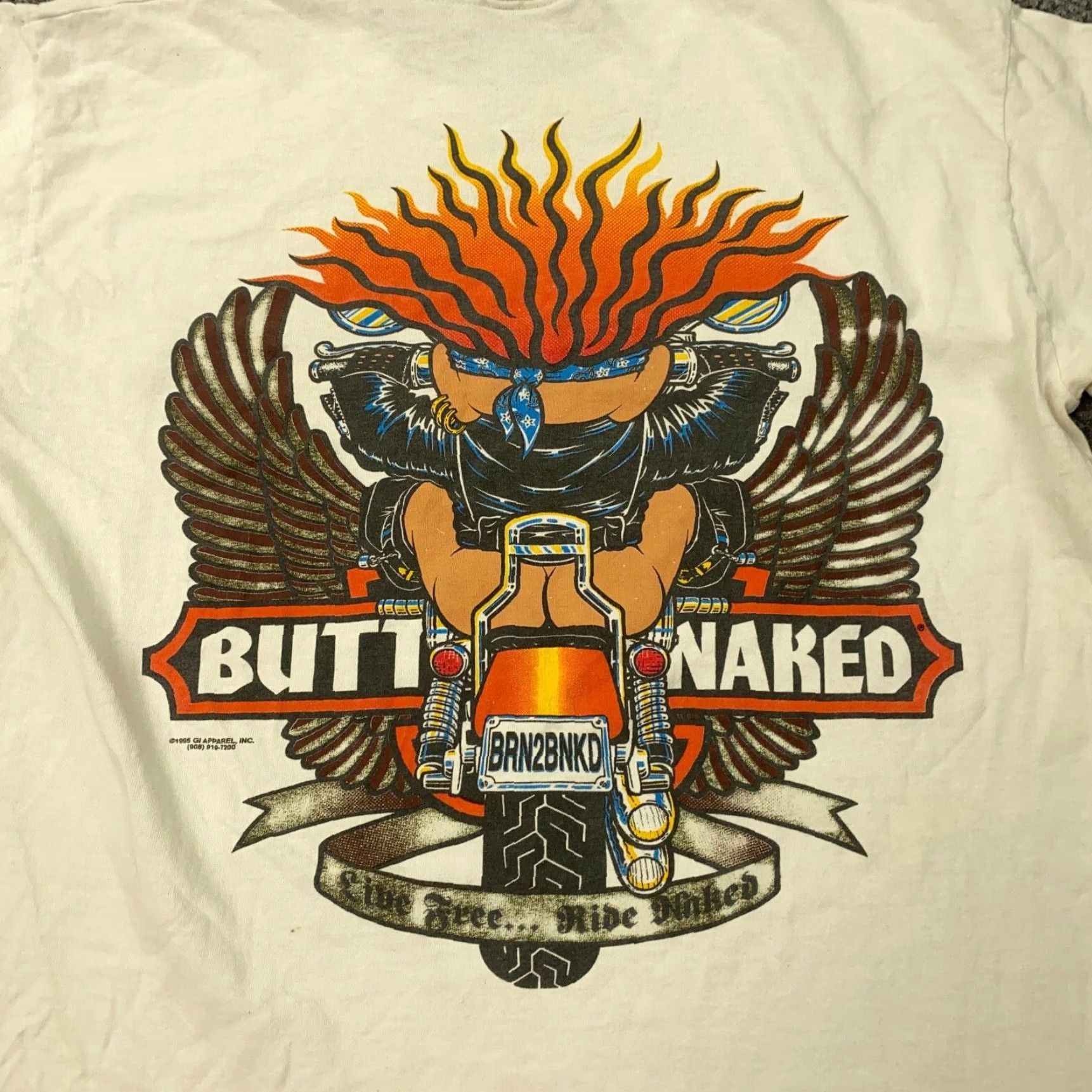 Harley Davidson VINTAGE Butt Naked Biker Troll Shirt Mens Large White Harley-Davidson T-Shirt Crew Neck Short Sleeve Cotton Jersey Logo 90s USA Mens" Size US L / EU 52-54 / 3 - 2 Thumbnail