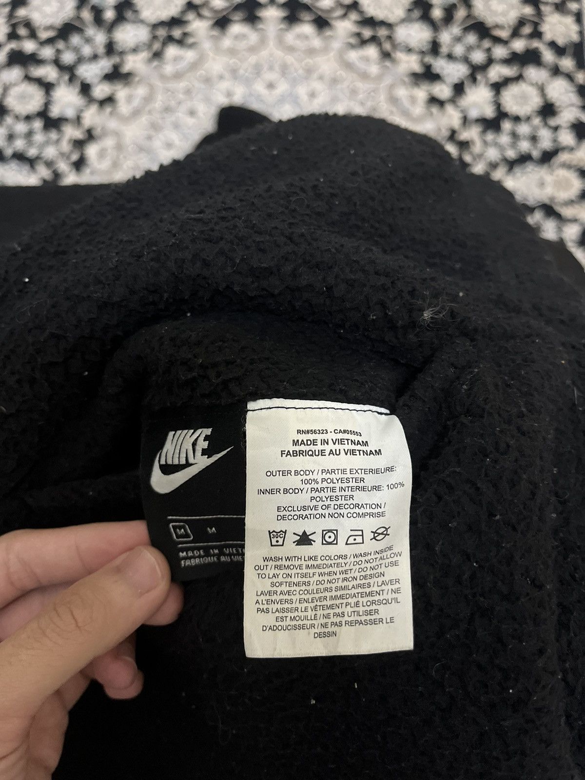 Nike Nike Big Swoosh Reversible Jacket Fleece Sherpa Black M Size US L / EU 52-54 / 3 - 4 Thumbnail