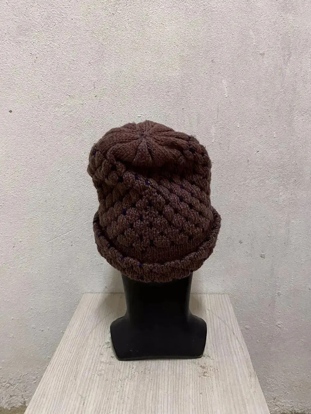 Japanese Brand Rare Design Crochet Beanie Hat Size ONE SIZE - 4 Thumbnail