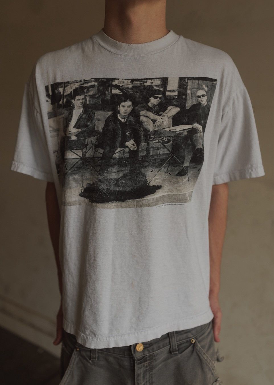 Vintage 1995 FADED Bush Band Rare White Tee Size L Size US L / EU 52-54 / 3 - 1 Thumbnail